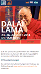 Mobile Screenshot of dalailama-hamburg.de